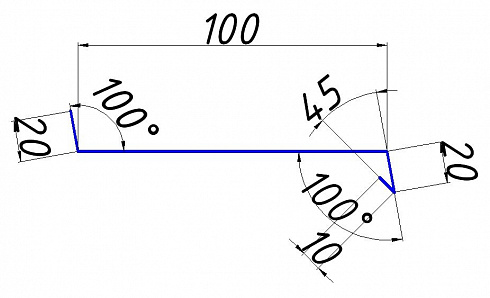 Отлив 100мм