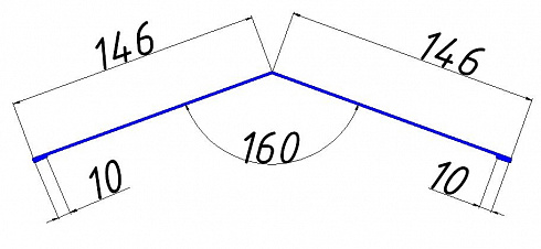 Конек гладкий 146х146