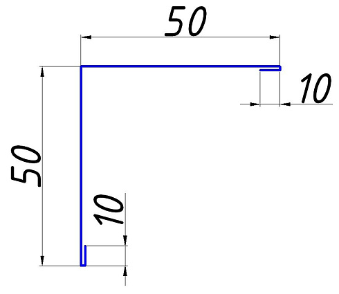 Уголок 50х50х5 размеры чертеж